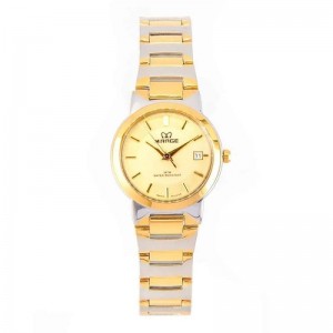 Mirage 7390 Silver Gold Dial Lady LDBTGLN